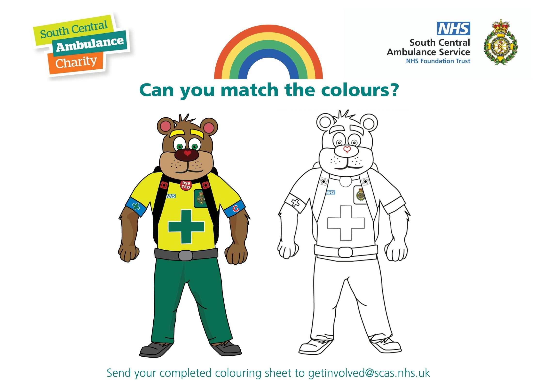 Stay Safe This Festive Season Colouring Sheet